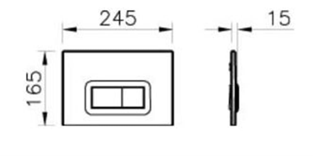 VitrA Loop R Kumanda Paneli Mat Krom 740-0685