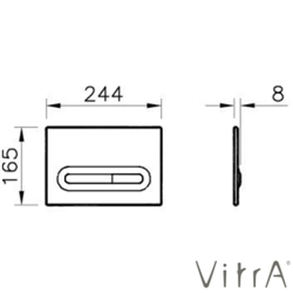 VitrA Loop T Fotoselli Kumanda Paneli Mat Krom 740-0885