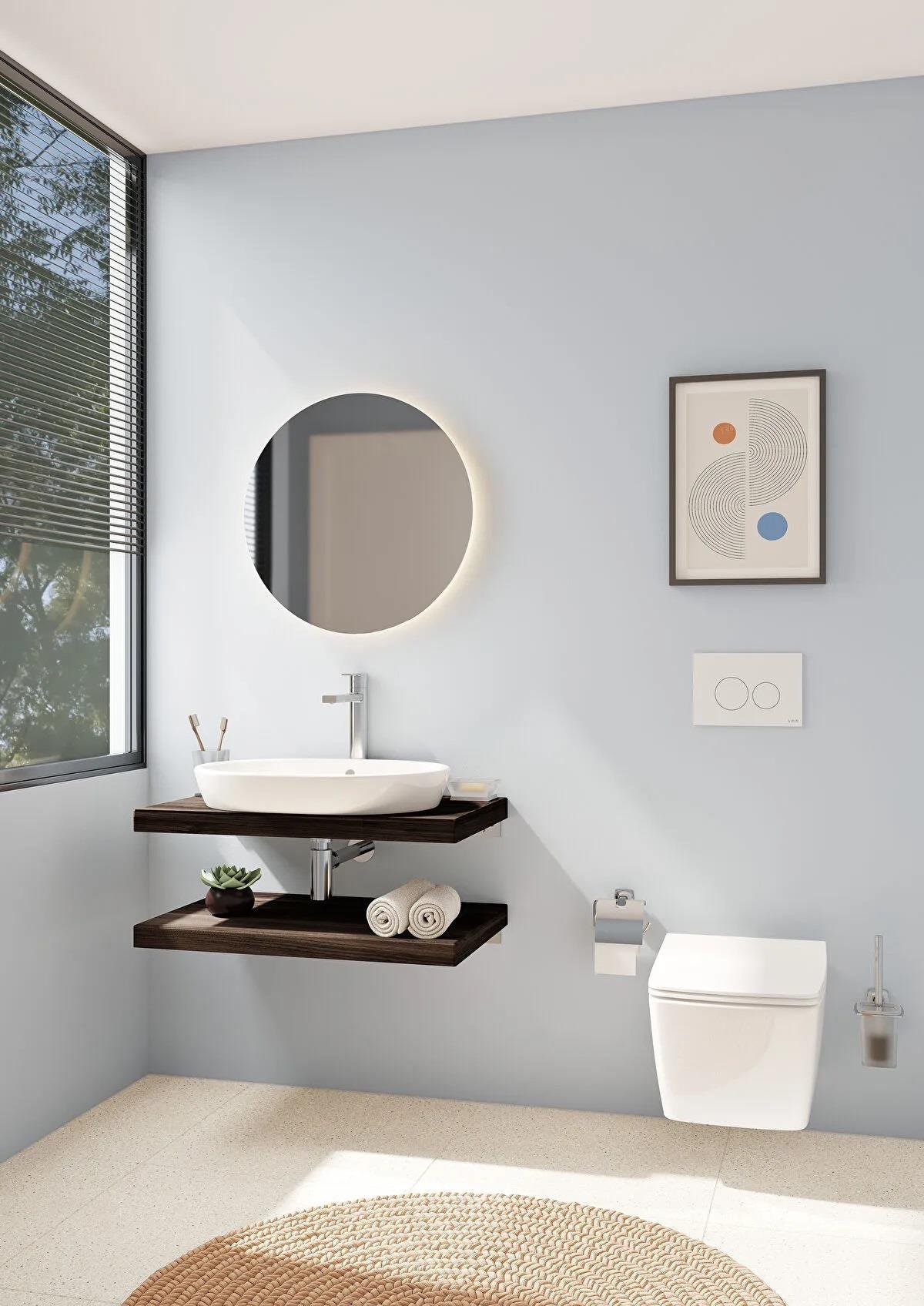 VitrA Metropole Asma Klozet Gizli Montajlı, Kompakt, 49 cm Taharet Borulu,  Beyaz 5671B003-0559