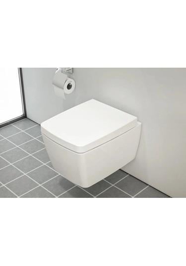 VitrA Metropole Klozet Kapağı Duroplast, Üstten Sıkmalı Yavaş Kapanır,Beyaz 90-003-009