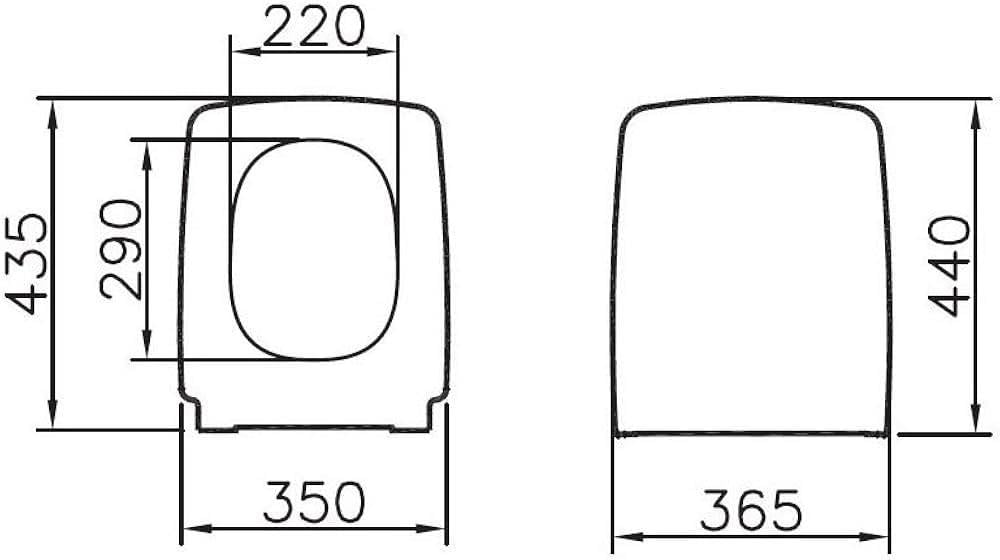 VitrA Metropole Klozet Kapağı Duroplast, Üstten Sıkmalı Yavaş Kapanır,Beyaz 90-003-009