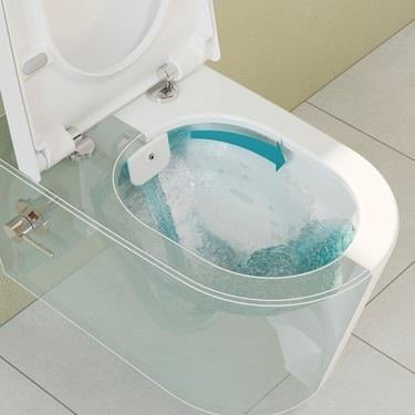 VitrA Nest Asma Klozet Rim-ex, Gizli Montajlı, 57 cm, Entegre Musluklu, Beyaz  5176B003-1684