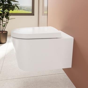 VitrA Nest Asma Klozet Rim-ex, Gizli Montajlı, 57 cm, Entegre Musluklu, Beyaz  5176B003-1684