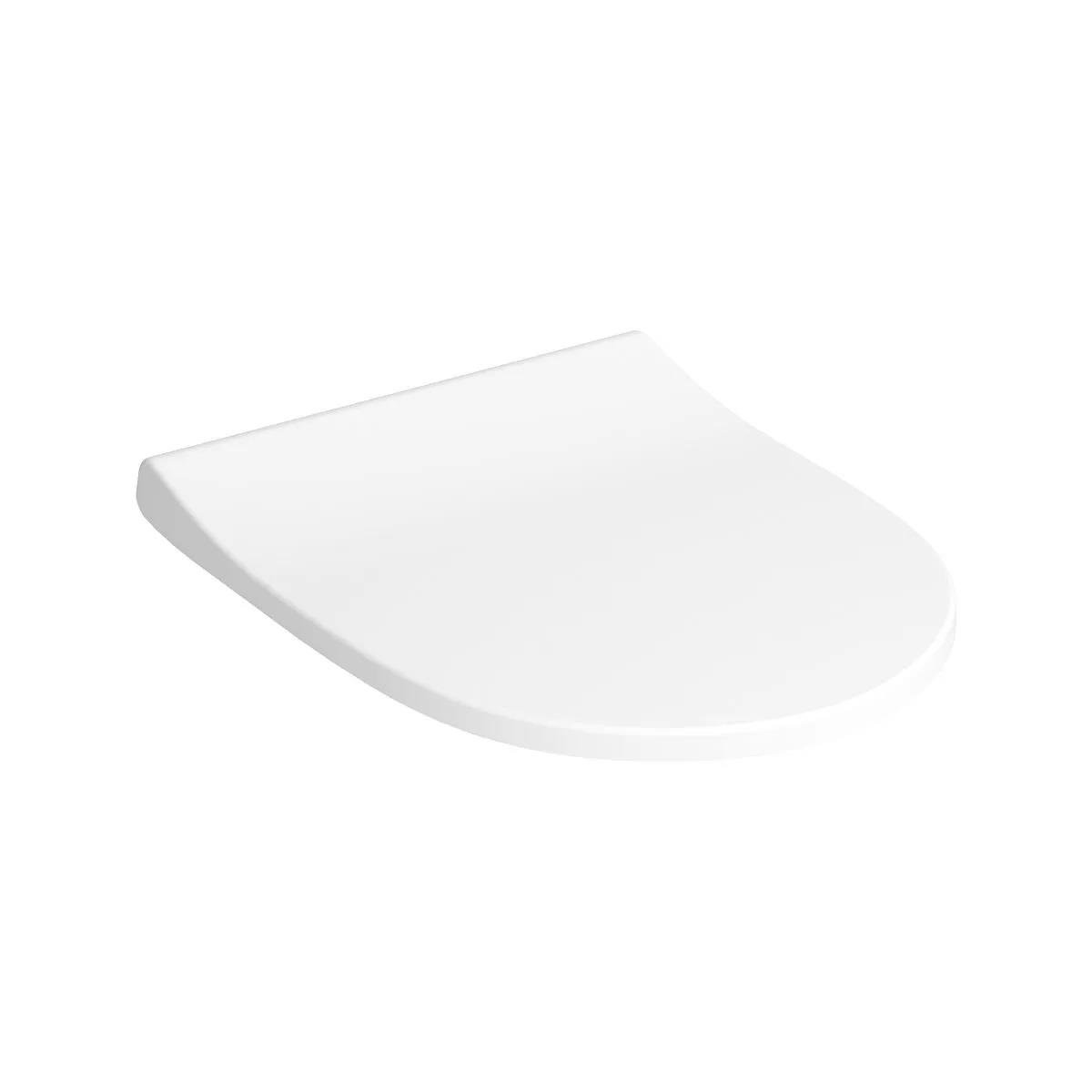 VitrA Nest Klozet Kapağı Slim, Duroplast, Üstten Sıkmalı Yavaş Kapanır,Beyaz 230-003R009