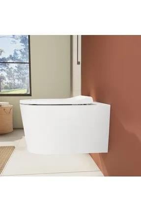 VitrA Nest Klozet Kapağı Slim, Duroplast, Üstten Sıkmalı Yavaş Kapanır,Beyaz 230-003R009