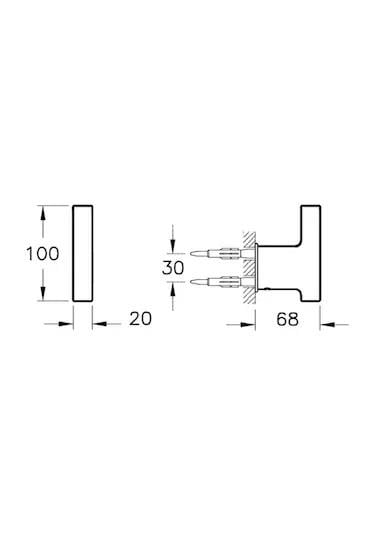Vitra Nest Trendy Tekli Askılık Krom A44619