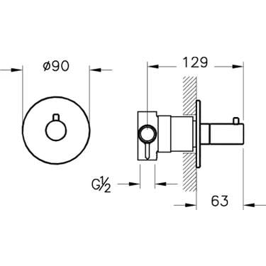 Vitra Origin Ankastre 3 Yollu Yönlendirici Mat Siyah (Sıva Üstü Grubu) A4262436
