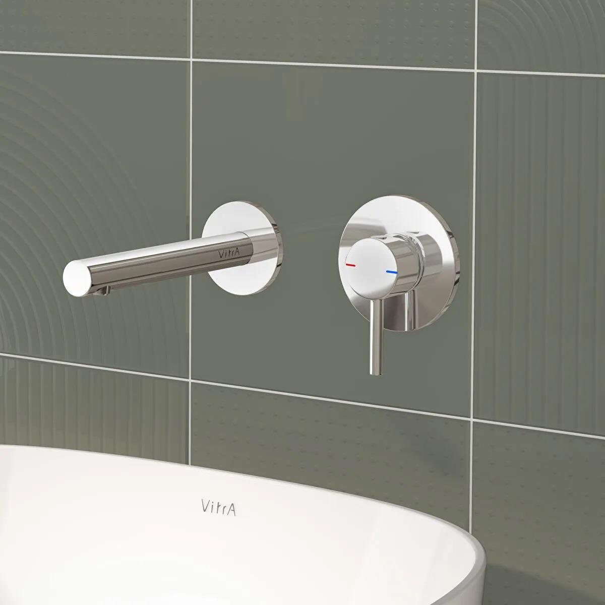 VitrA Origin Ankastre Lavabo Bataryası, Krom (Sıva Üstü Grubu) A42581