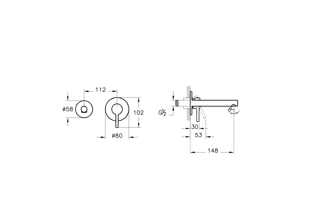 VitrA Origin Ankastre Lavabo Bataryası, Mat Siyah (Sıva Üstü Grubu) A4258136