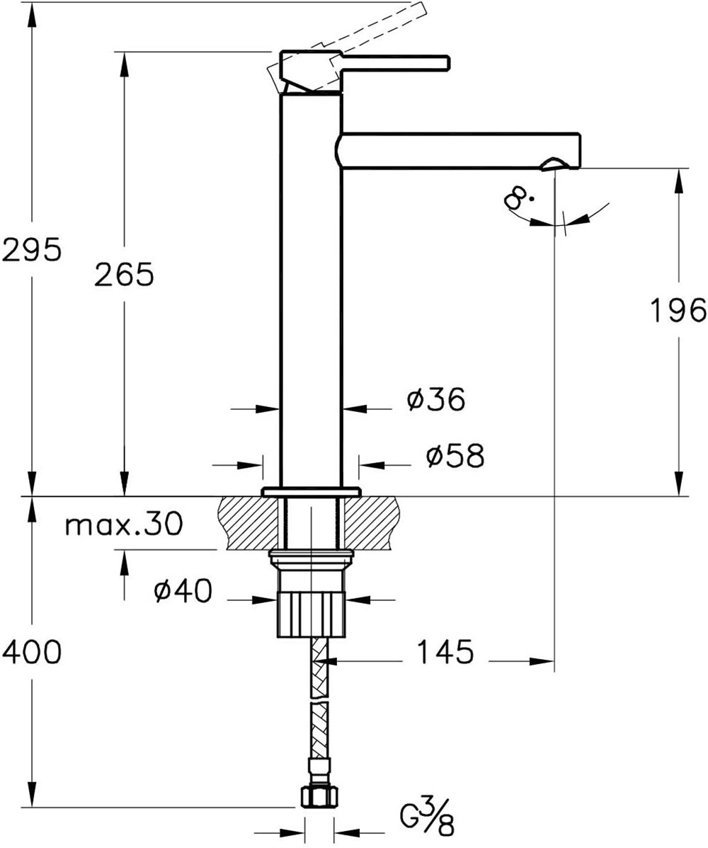 VitrA Origin Yüksek Lavabo Bataryası A42557