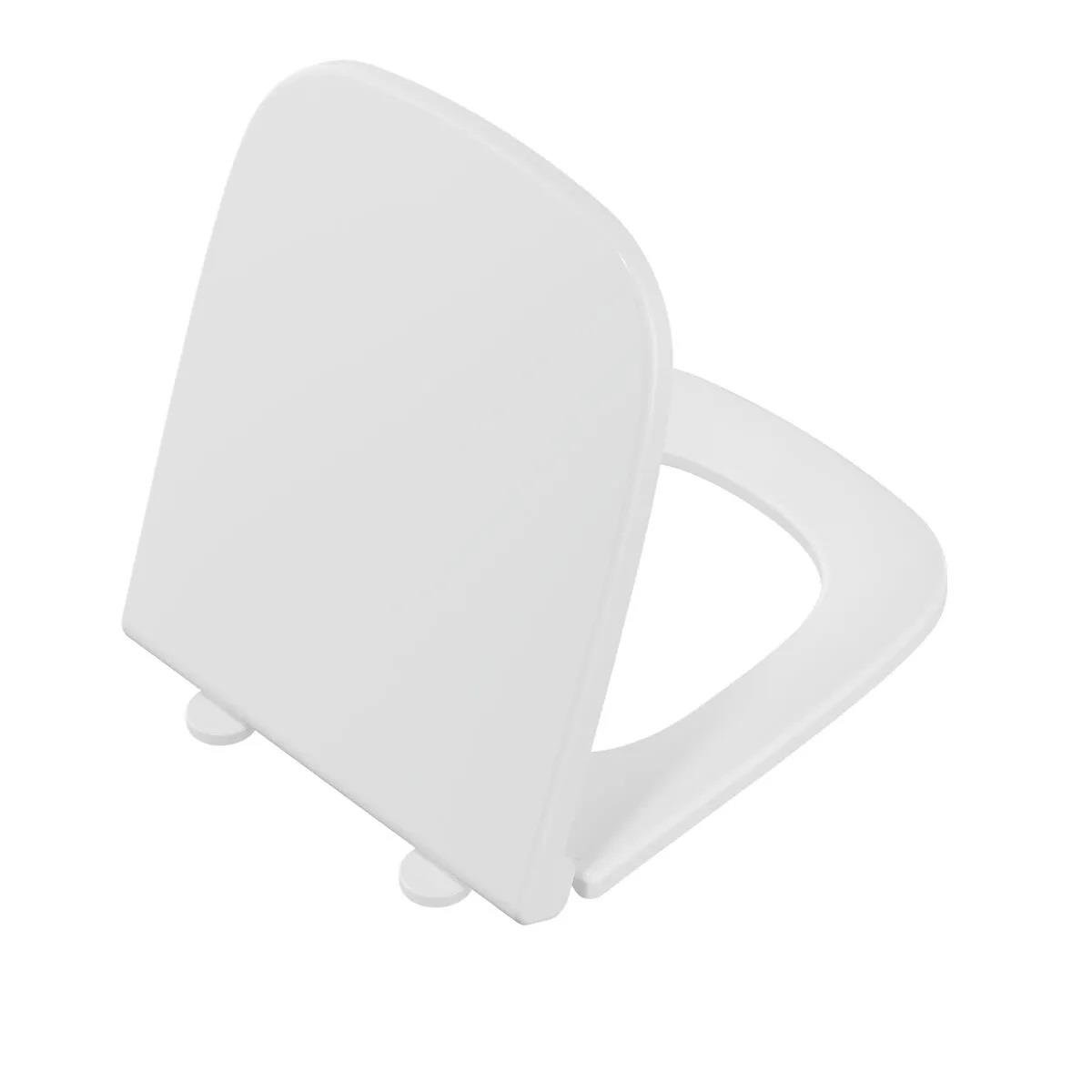VitrA S20 Klozet Kapağı Üstten Sıkmalı Yavaş Kapanır, Plastik Menteşeli, Beyaz 147-003-909