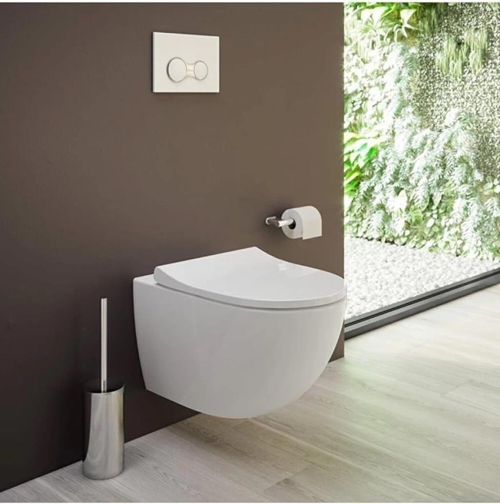 VitrA Sento Asma Klozet Rim-ex, Gizli Montajlı, 54 cm Taharet Borulu, Beyaz 7748B003-0559