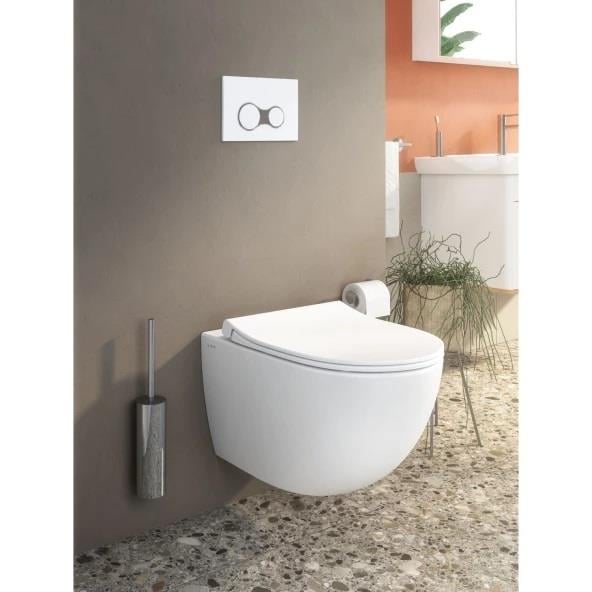 VitrA Sento Asma Klozet Rim-ex, Gizli Montajlı, 54 cm Taharet Borulu, Beyaz 7748B003-0559