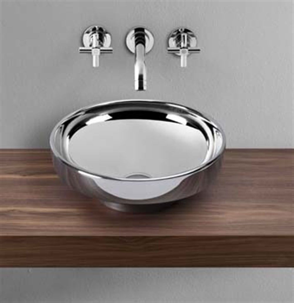 VitrA Water Jewels Çanak Lavabo Armatür Deliksiz 40 cm Platin 4334B071-0016