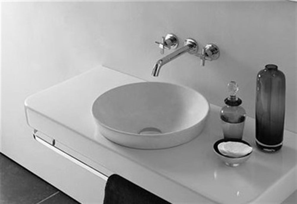 Water Jewels Çanak Lavabo Armatür Deliksiz 40 cm Beyaz 4334B003-0016