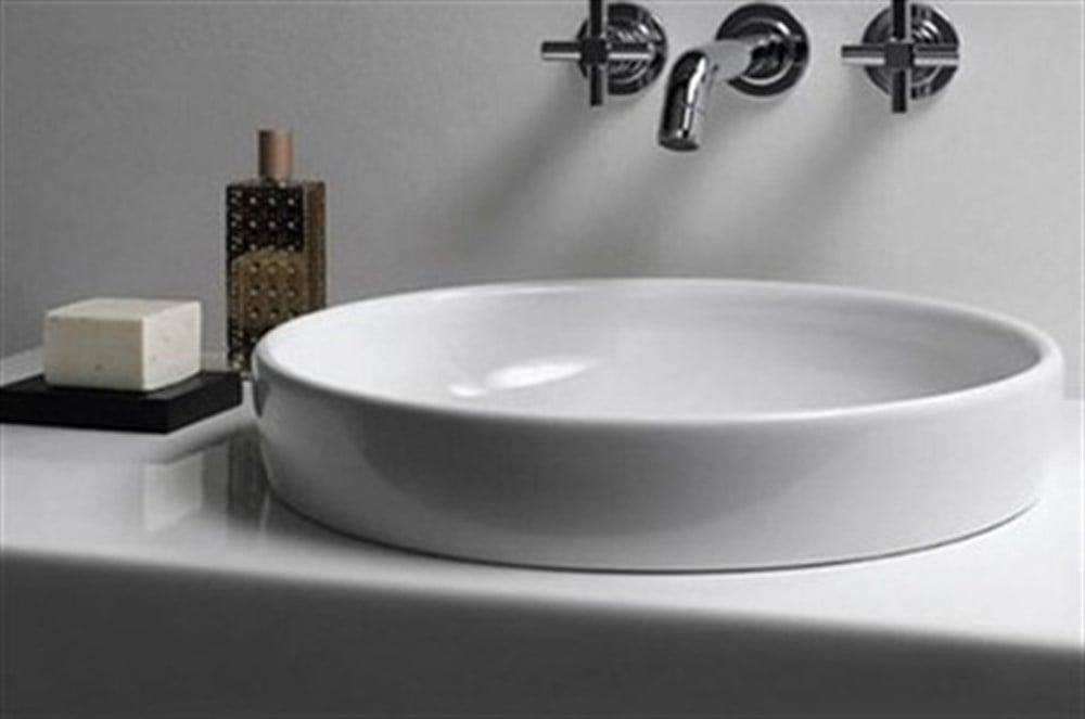Water Jewels Çanak Lavabo Armatür Deliksiz 40 cm Beyaz 4334B003-0016