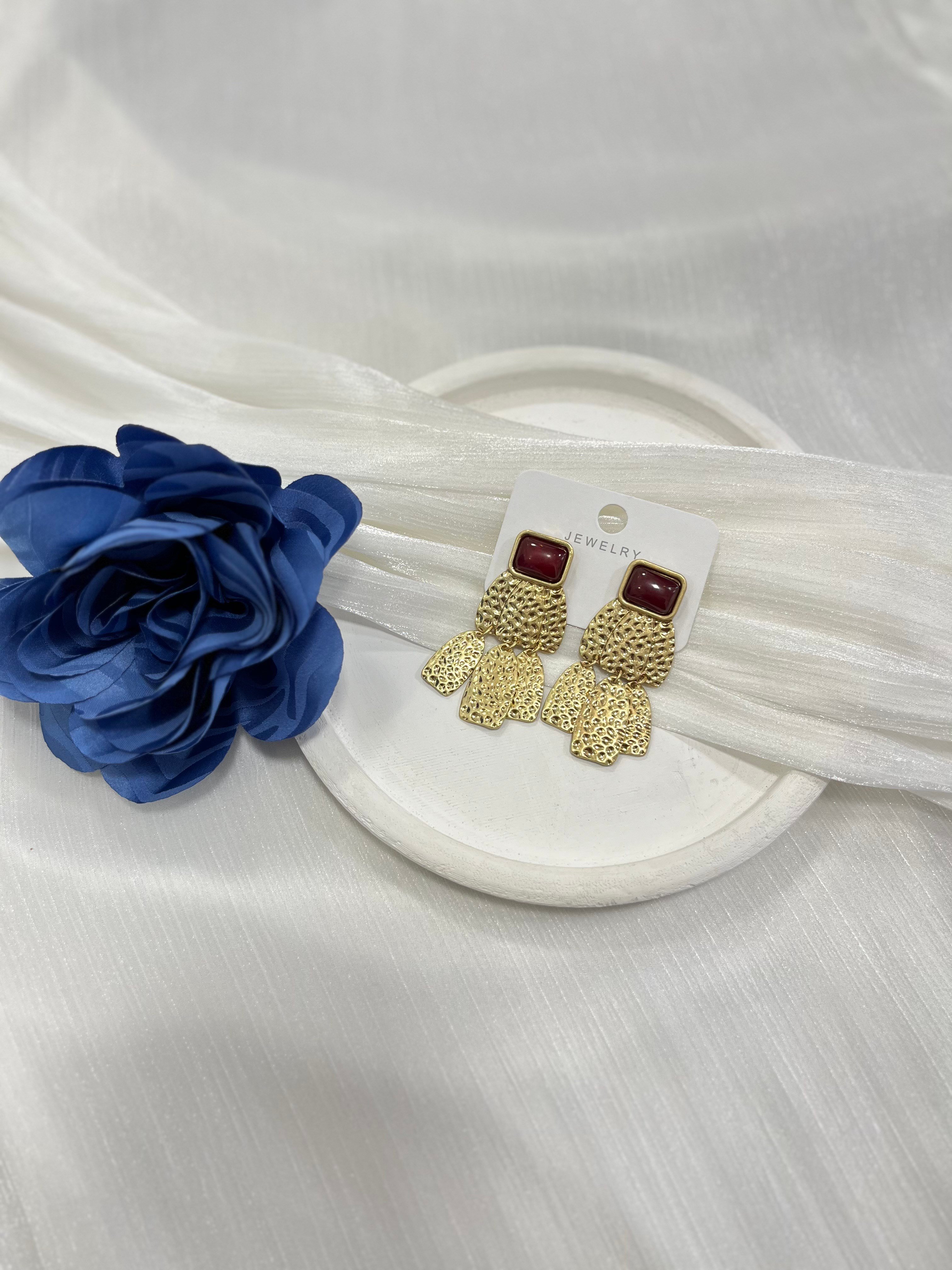 Bordo Gold Plaka Sallantılı KP07