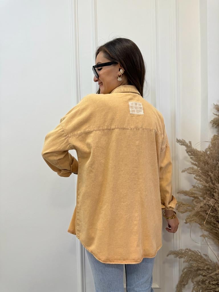 Camel Gabardin Gömlek 358