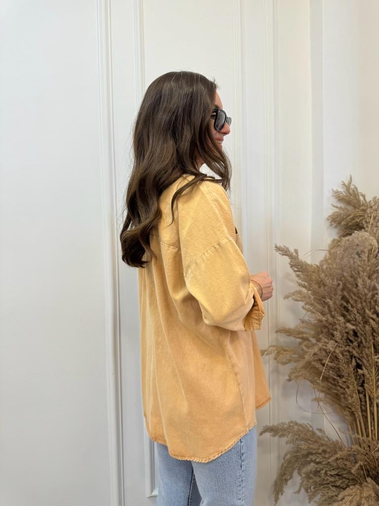 Camel Gabardin Gömlek 358
