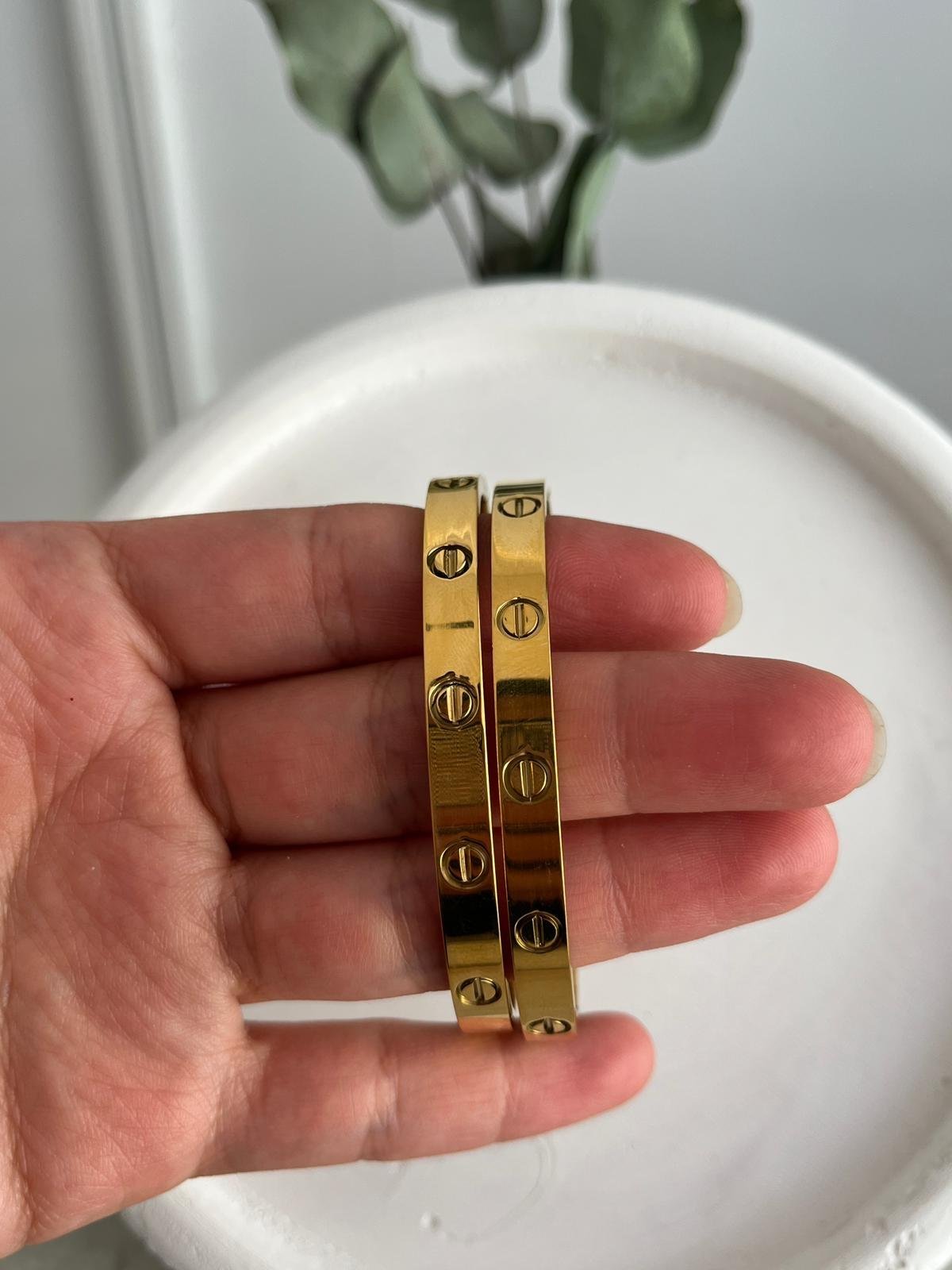 Gold Cartier Model Kelepçe ST12