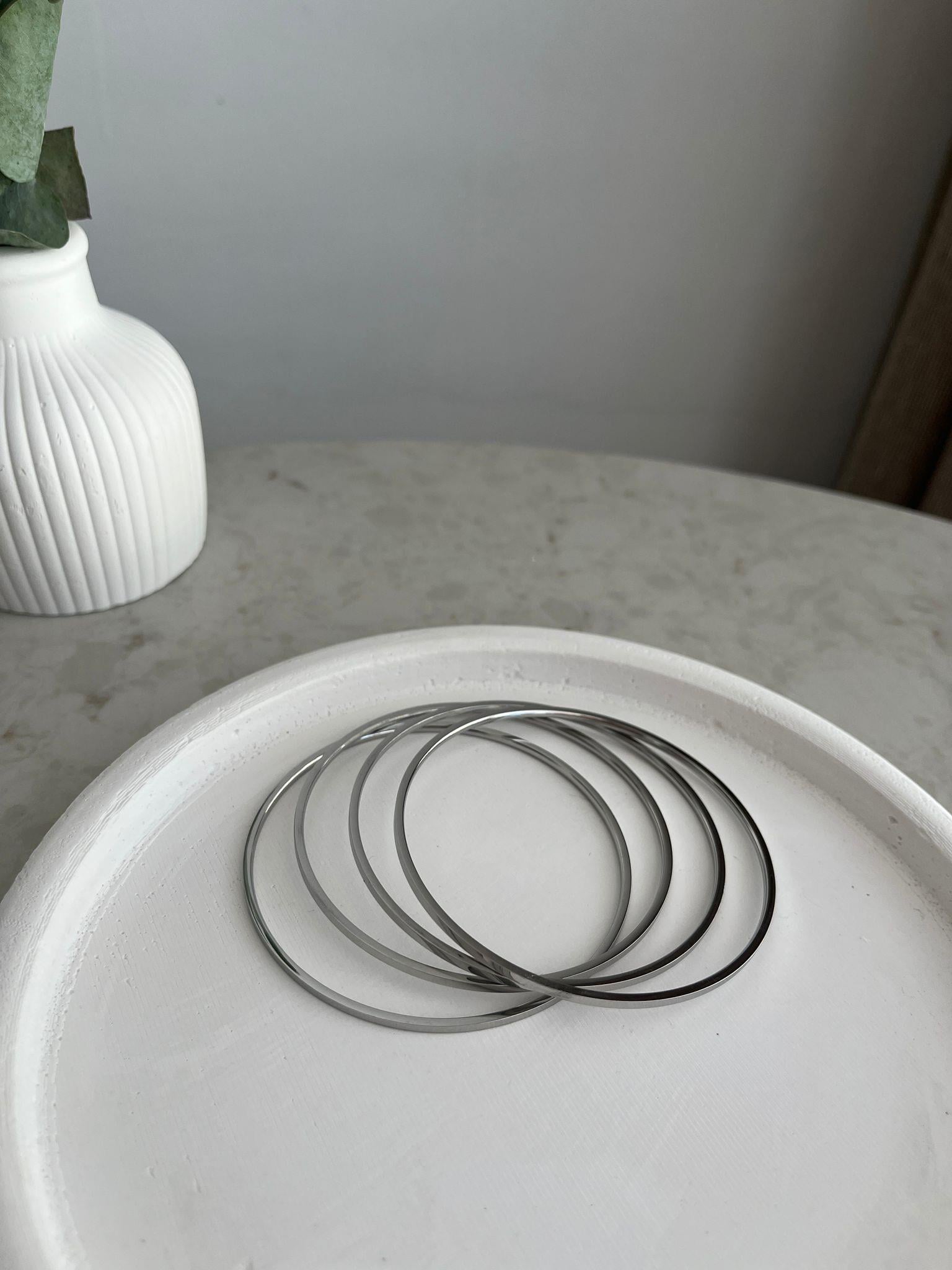 Gümüş 4'lü Halka Bileklik ST15