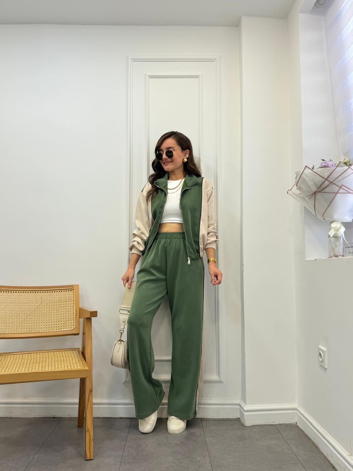 Haki Biyeli Marka Model Modal Takım 4049