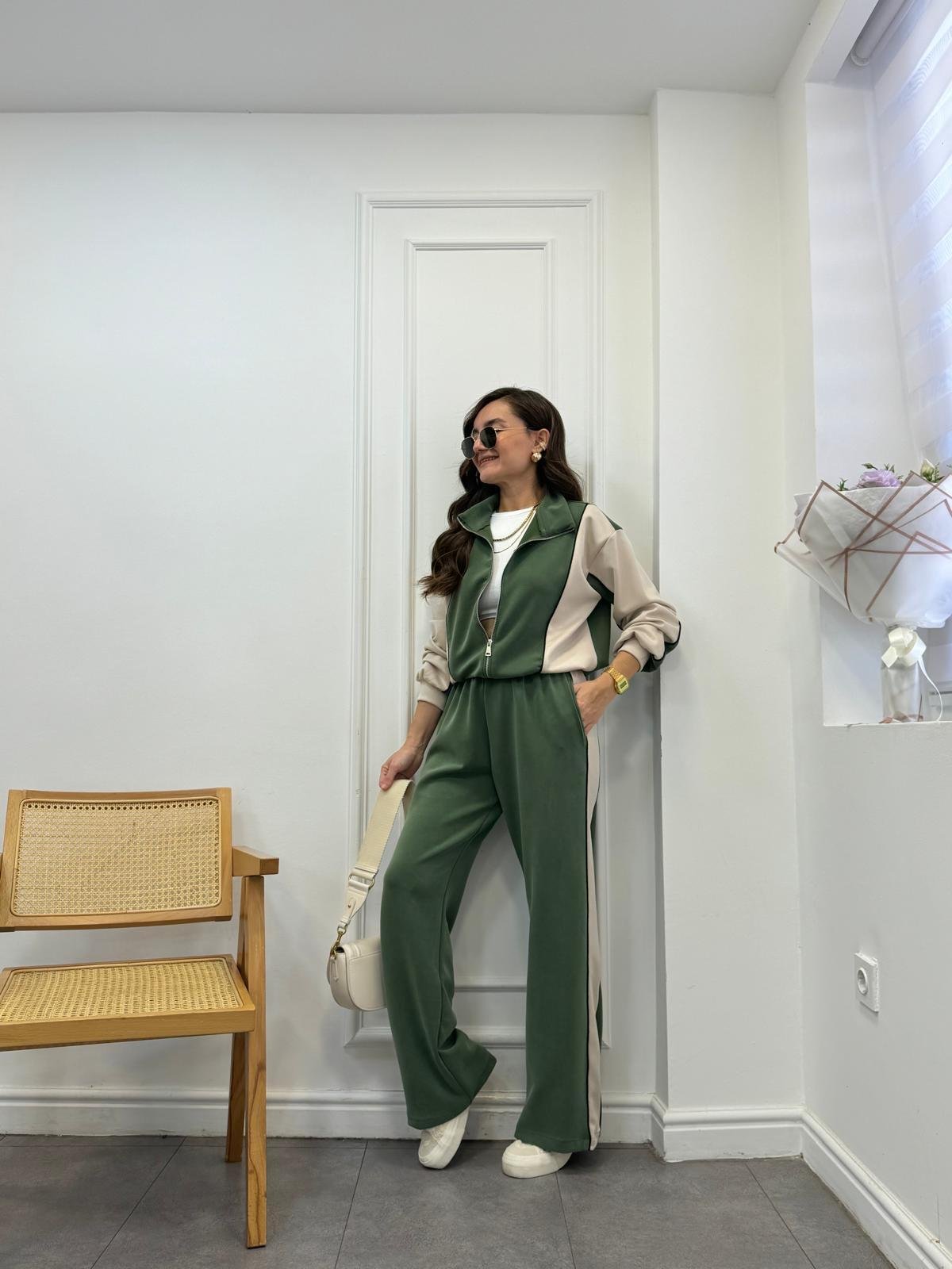 Haki Biyeli Marka Model Modal Takım 4049