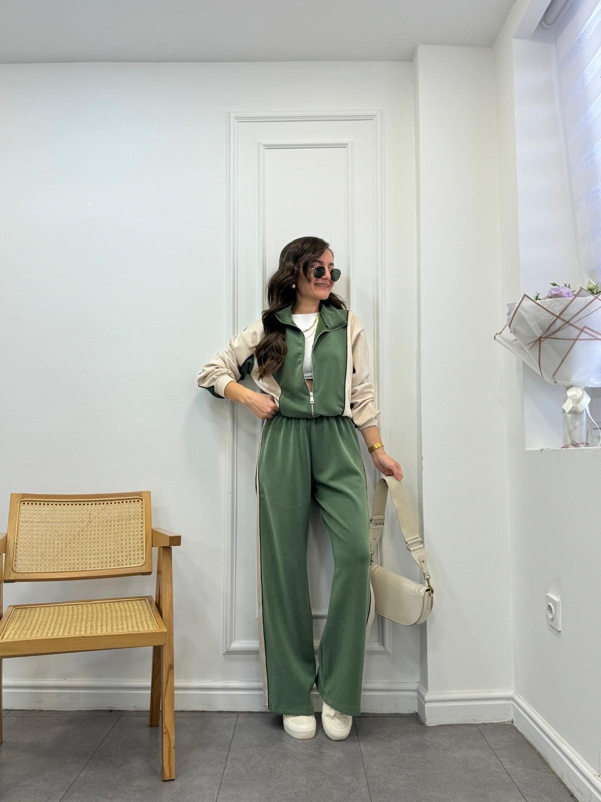 Haki Biyeli Marka Model Modal Takım 4049