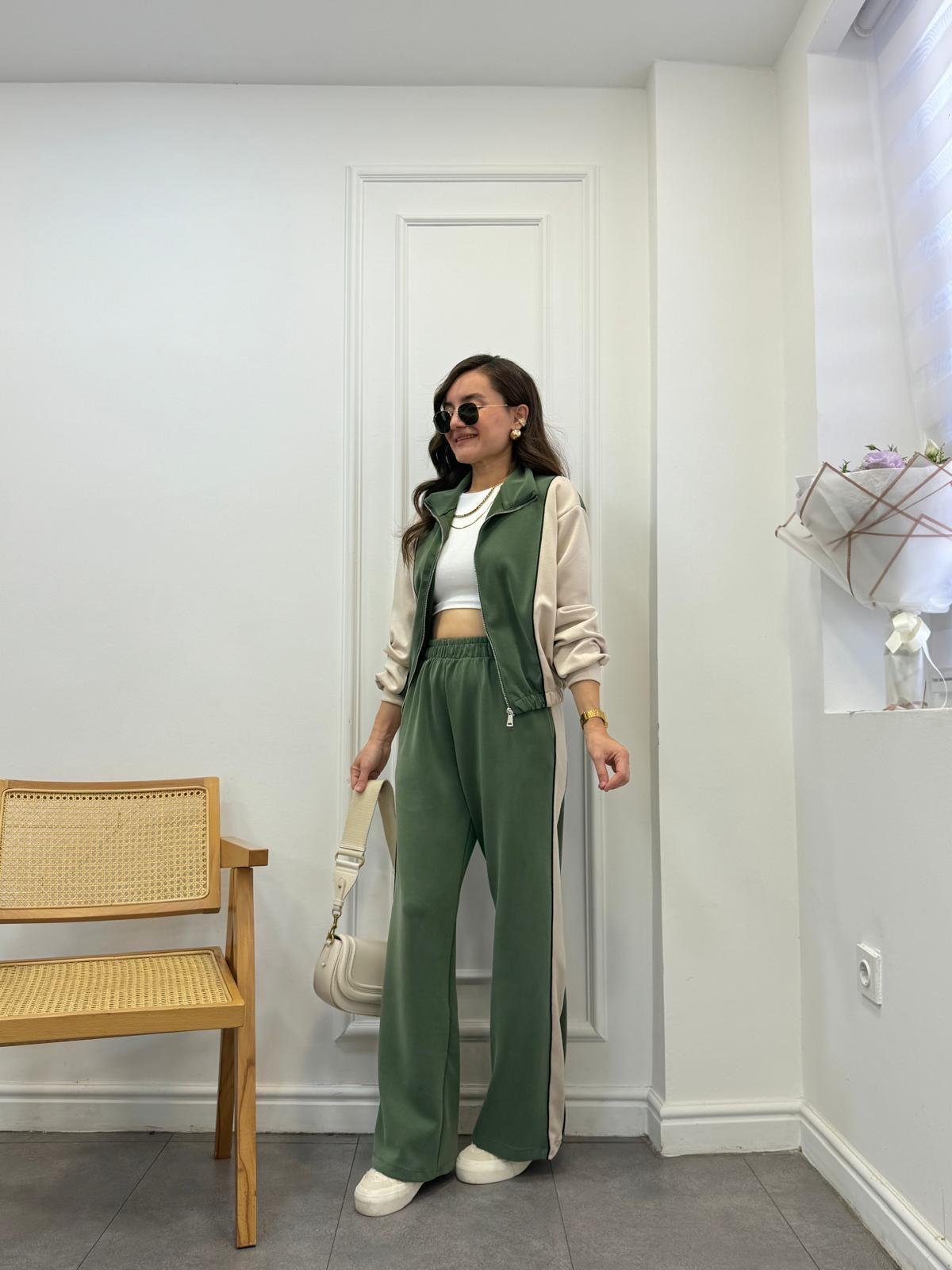 Haki Biyeli Marka Model Modal Takım 4049