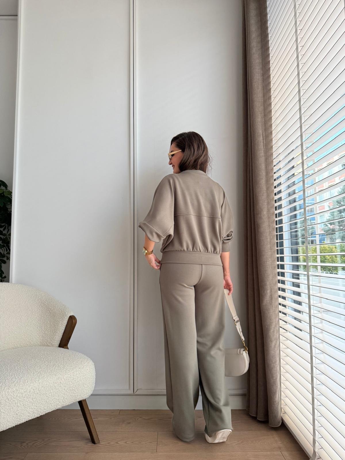 Haki Çımalı Pantolon Ceket Takım 1099