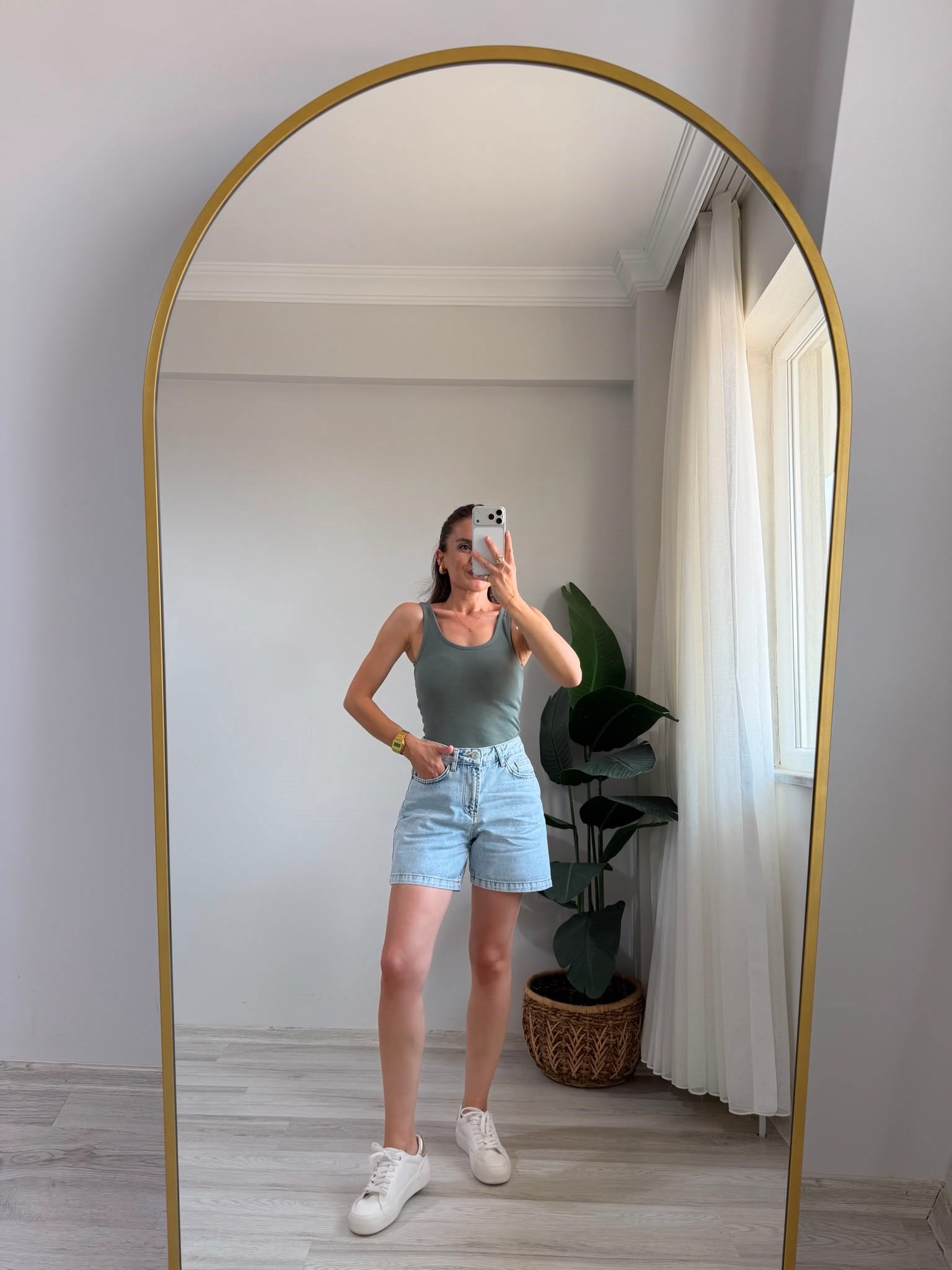 Haki Göğüs Pedli Fitilli Atlet 61053