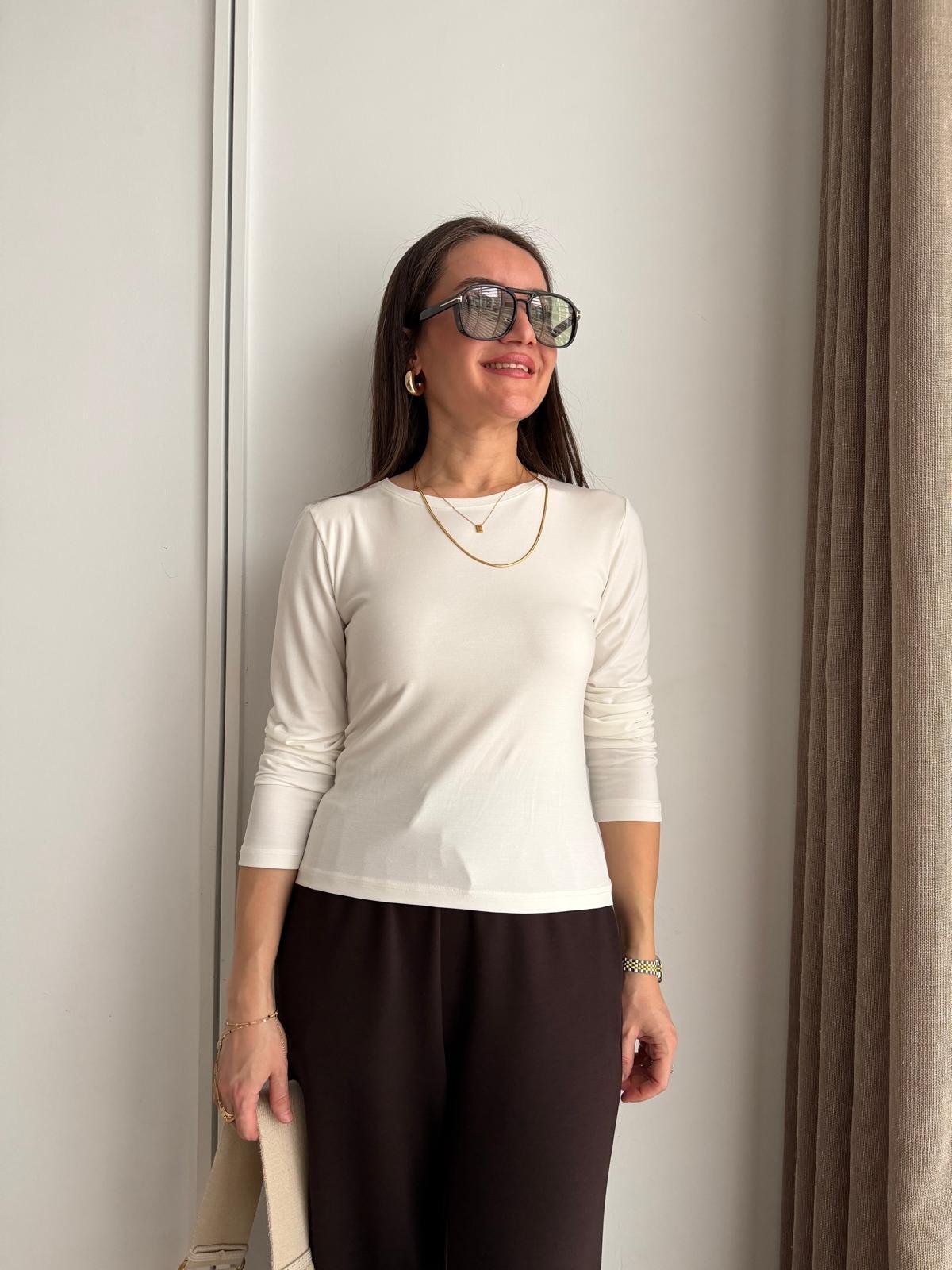 Kahve rengi Çıtçıt Düğmeli Üçlü Takım 37014