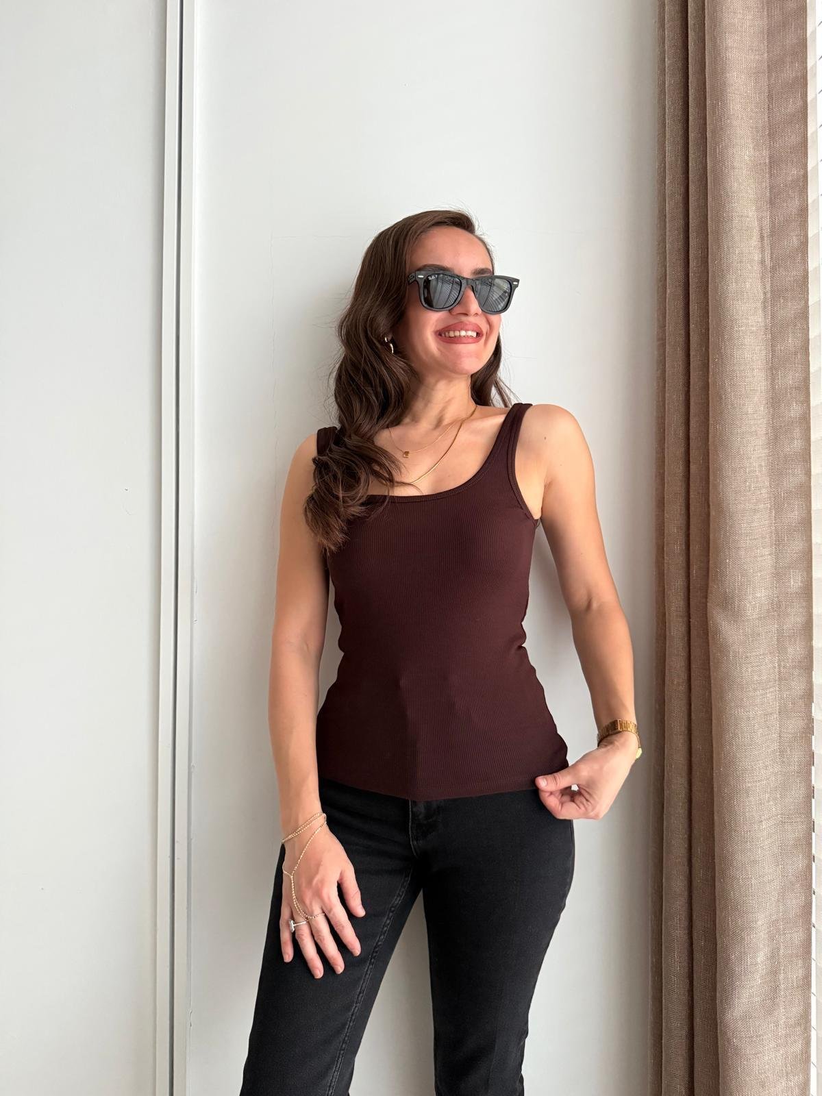 Kahve rengi Fitilli Atlet 16219