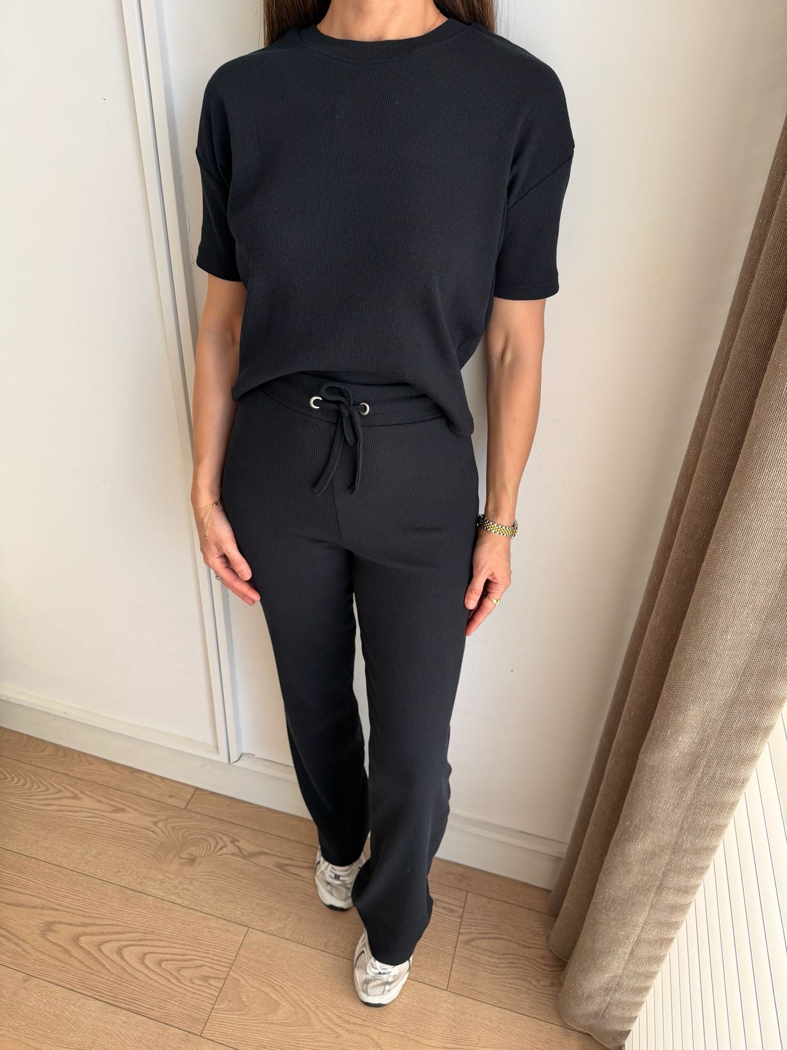 Lacivert Bağcıklı Slimfit Basic Takım 3105