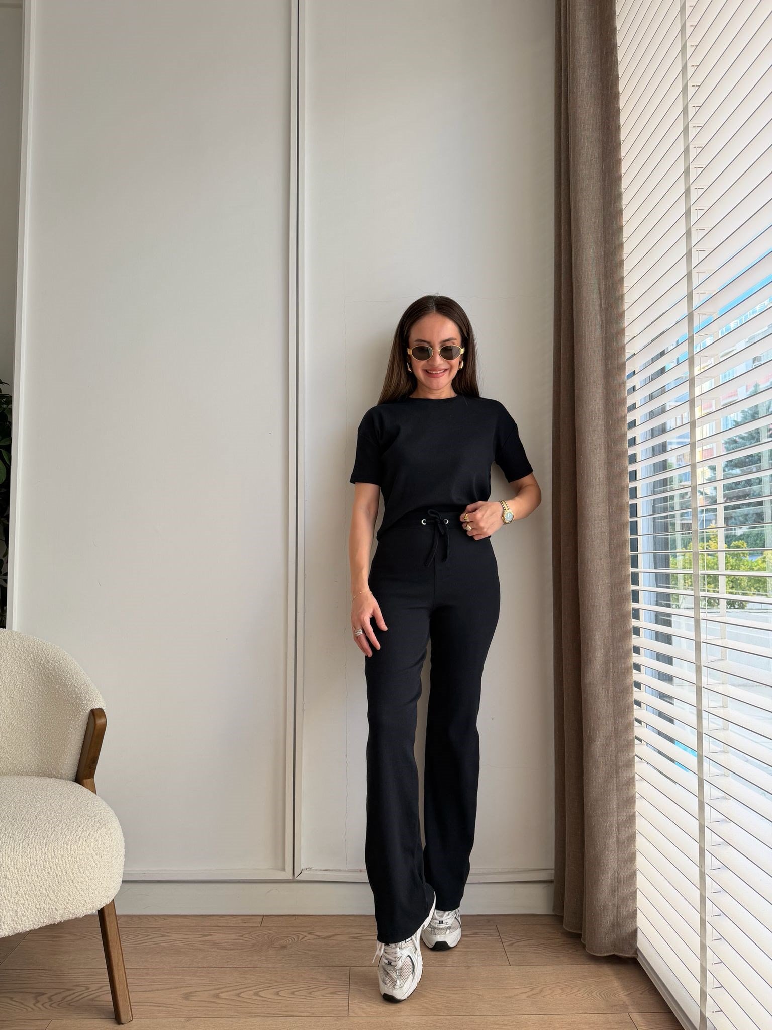 Lacivert Bağcıklı Slimfit Basic Takım 3105