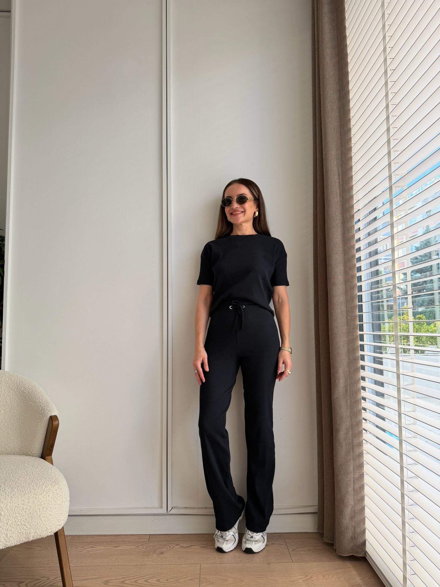 Lacivert Bağcıklı Slimfit Basic Takım 3105