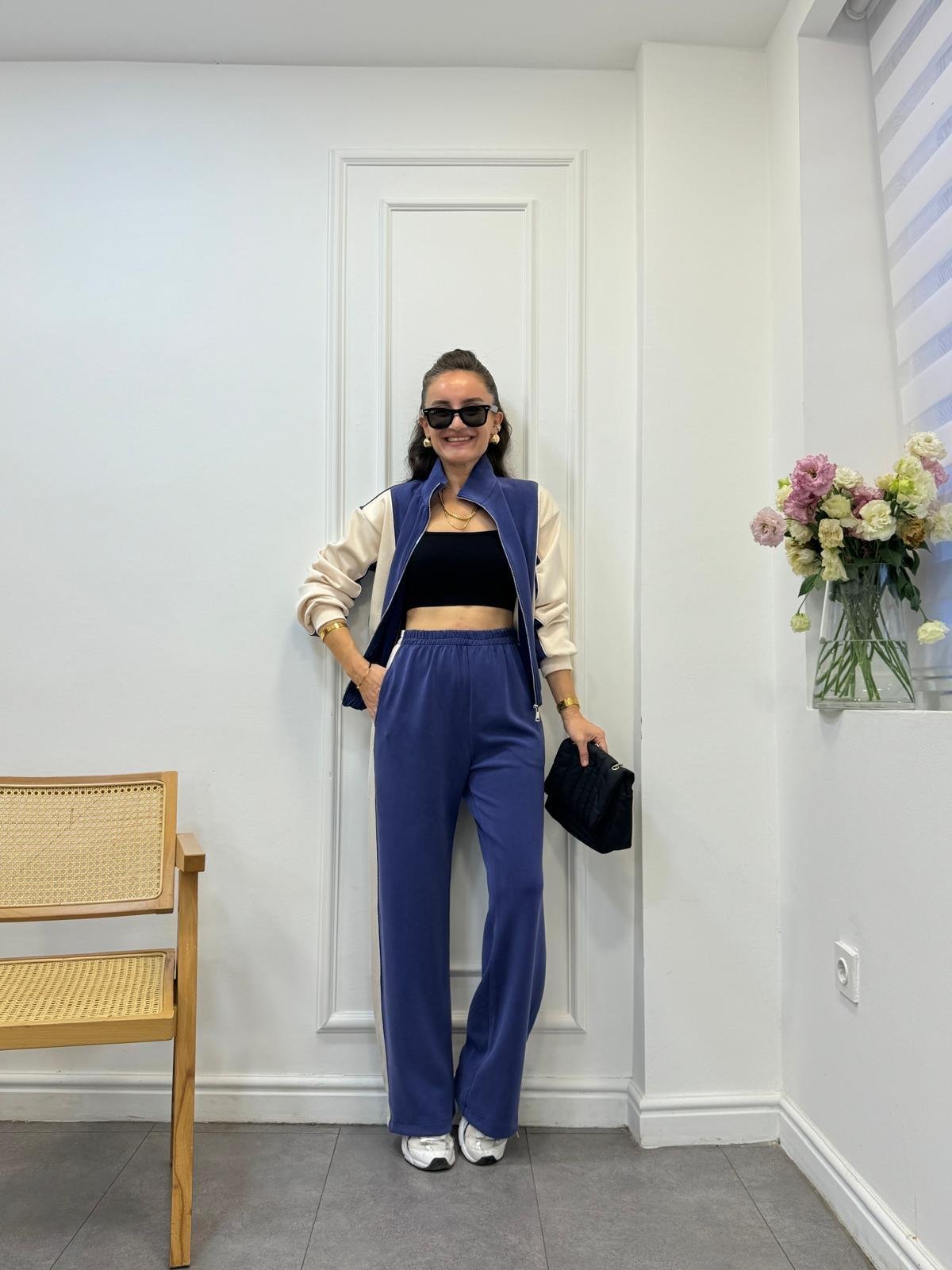 Lacivert Biyeli Marka Model Modal Takım 4049