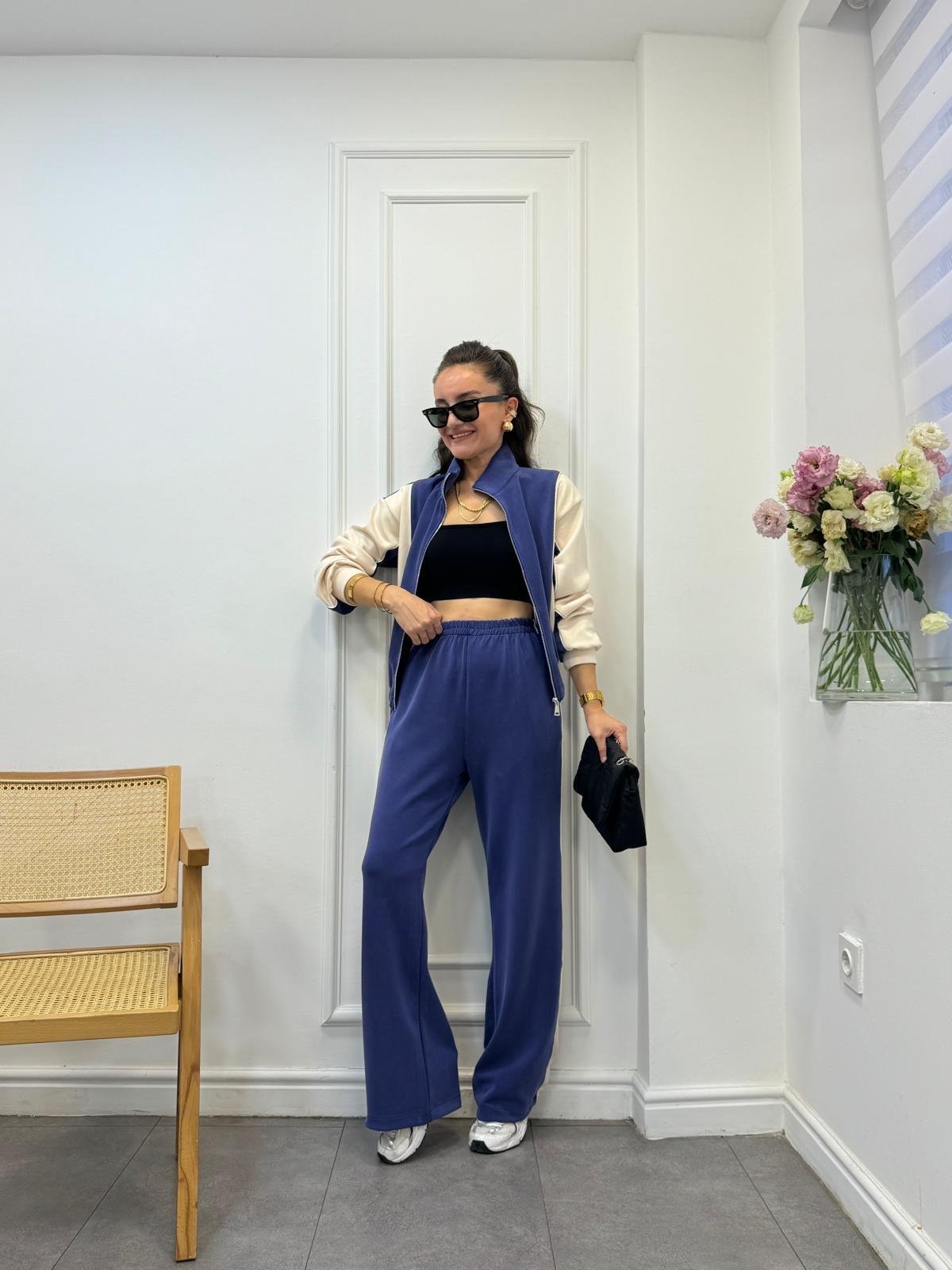 Lacivert Biyeli Marka Model Modal Takım 4049