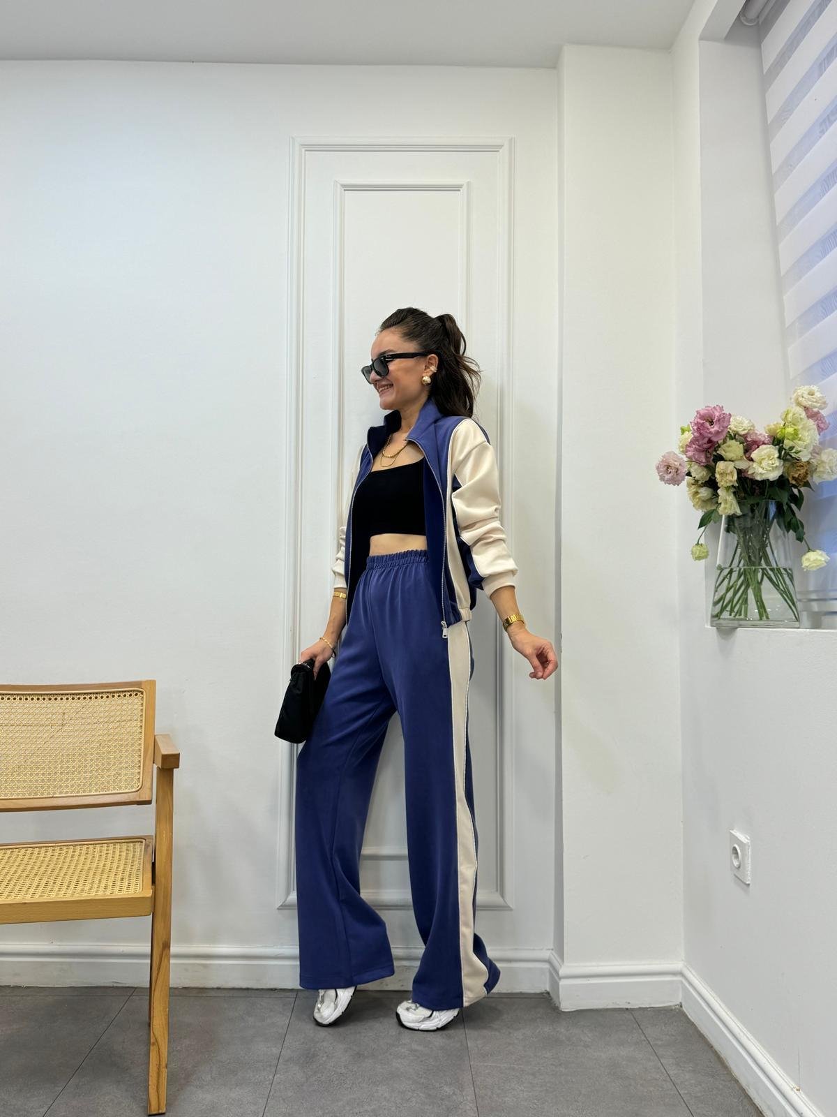 Lacivert Biyeli Marka Model Modal Takım 4049