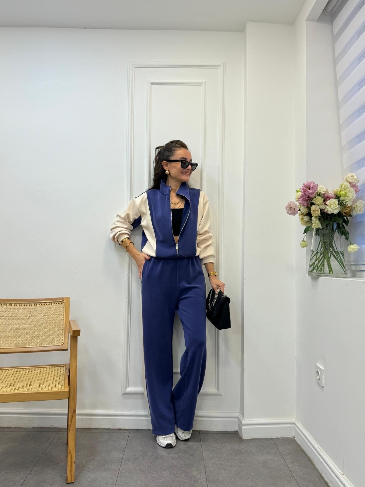 Lacivert Biyeli Marka Model Modal Takım 4049