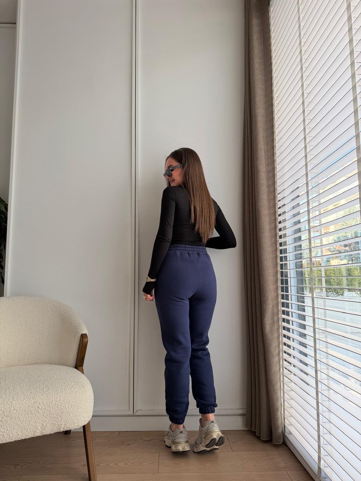 Lacivert Cepli Şardonlu Eşofman 1005