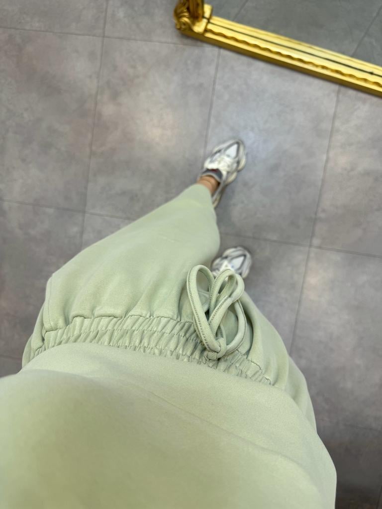 Olive Özel Seri İthal Modal Kumaş Pantolon Sweat Takım 50916