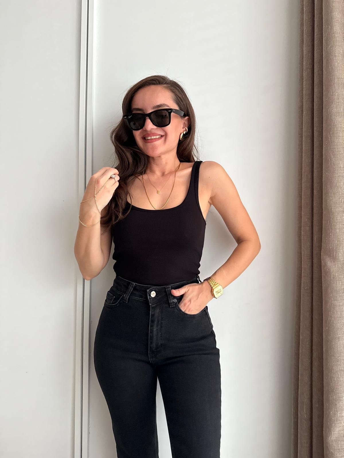 Siyah Fitilli Atlet 16219