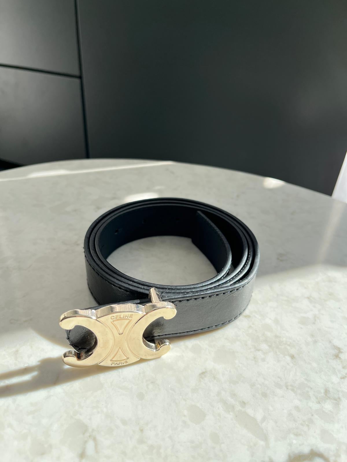 Siyah Gold Celine Tokalı Kemer SB33