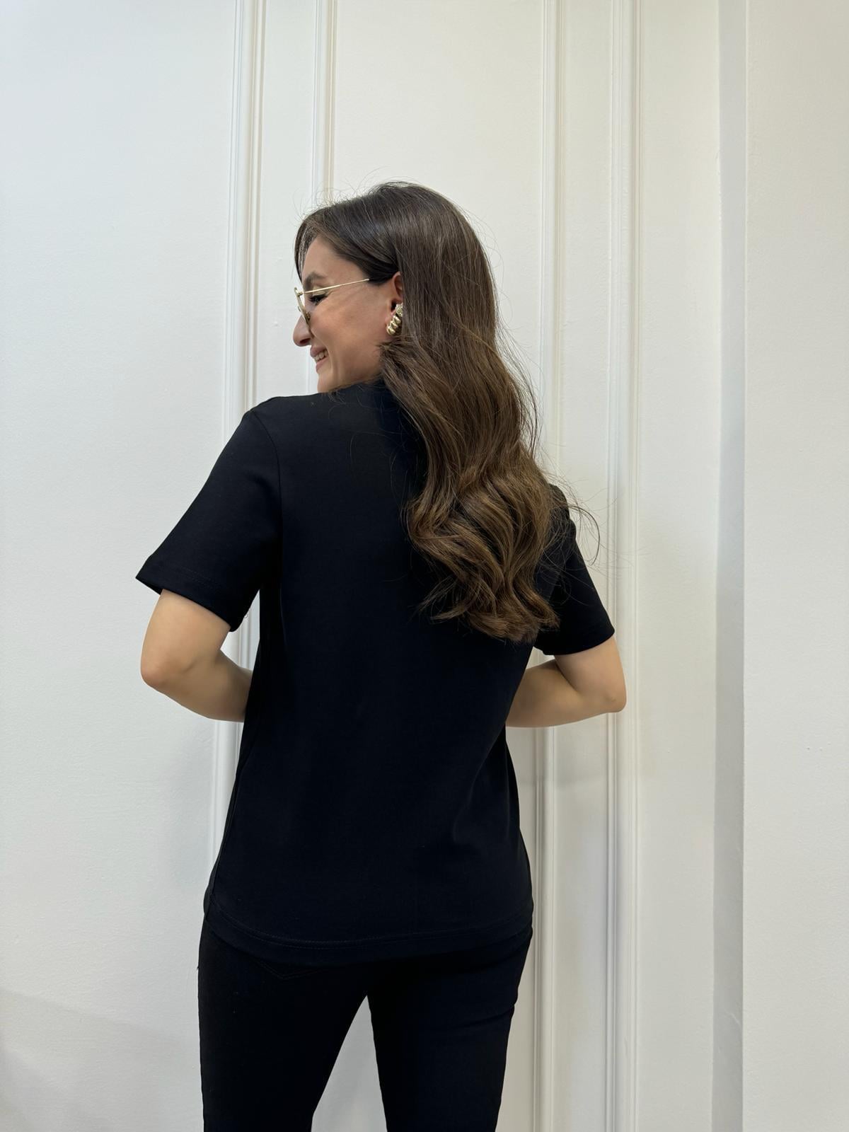 Siyah Massimo Dutti Tişört