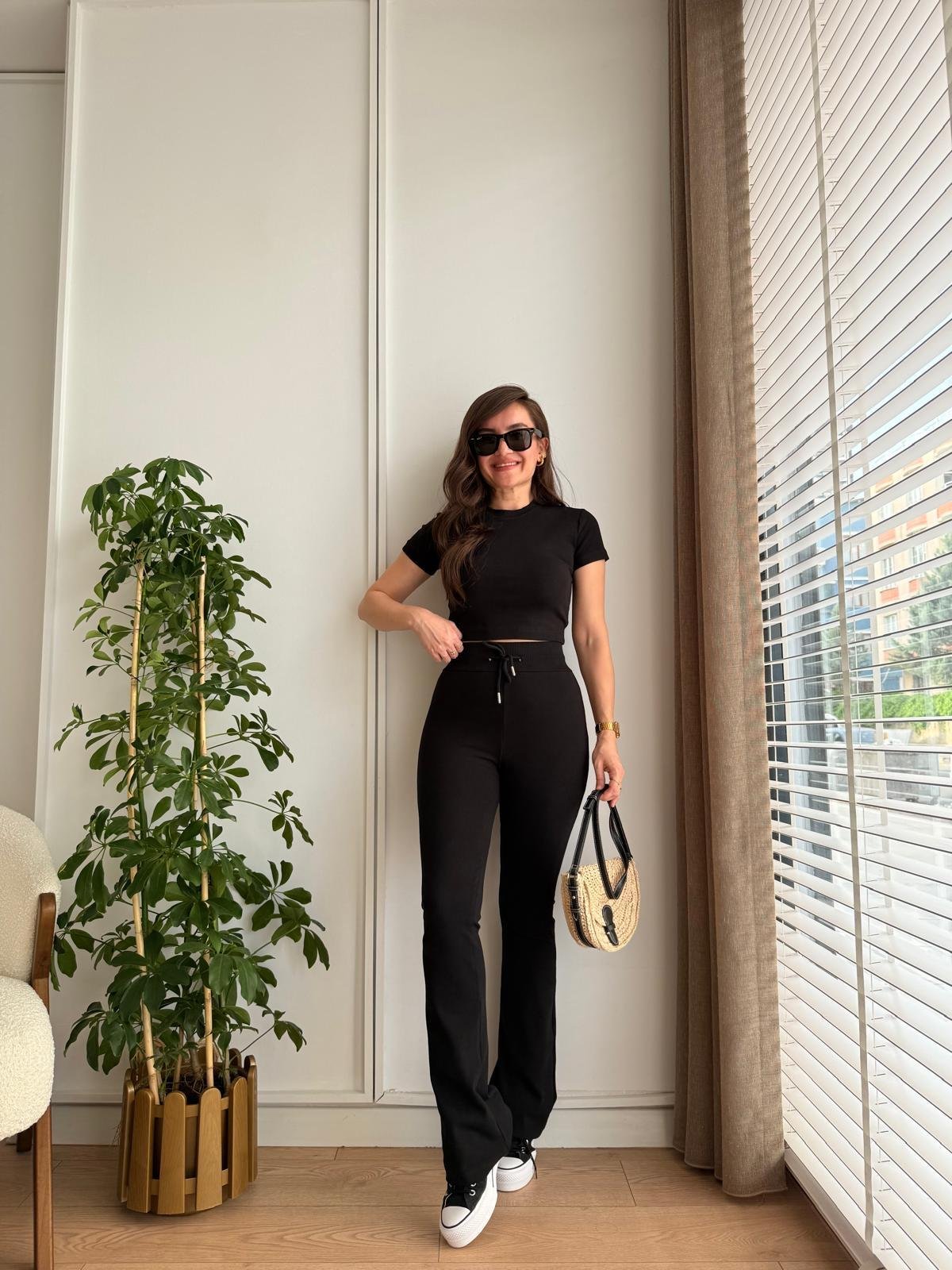 Siyah Orjinal Marka Bluz Pantolon Takım 133