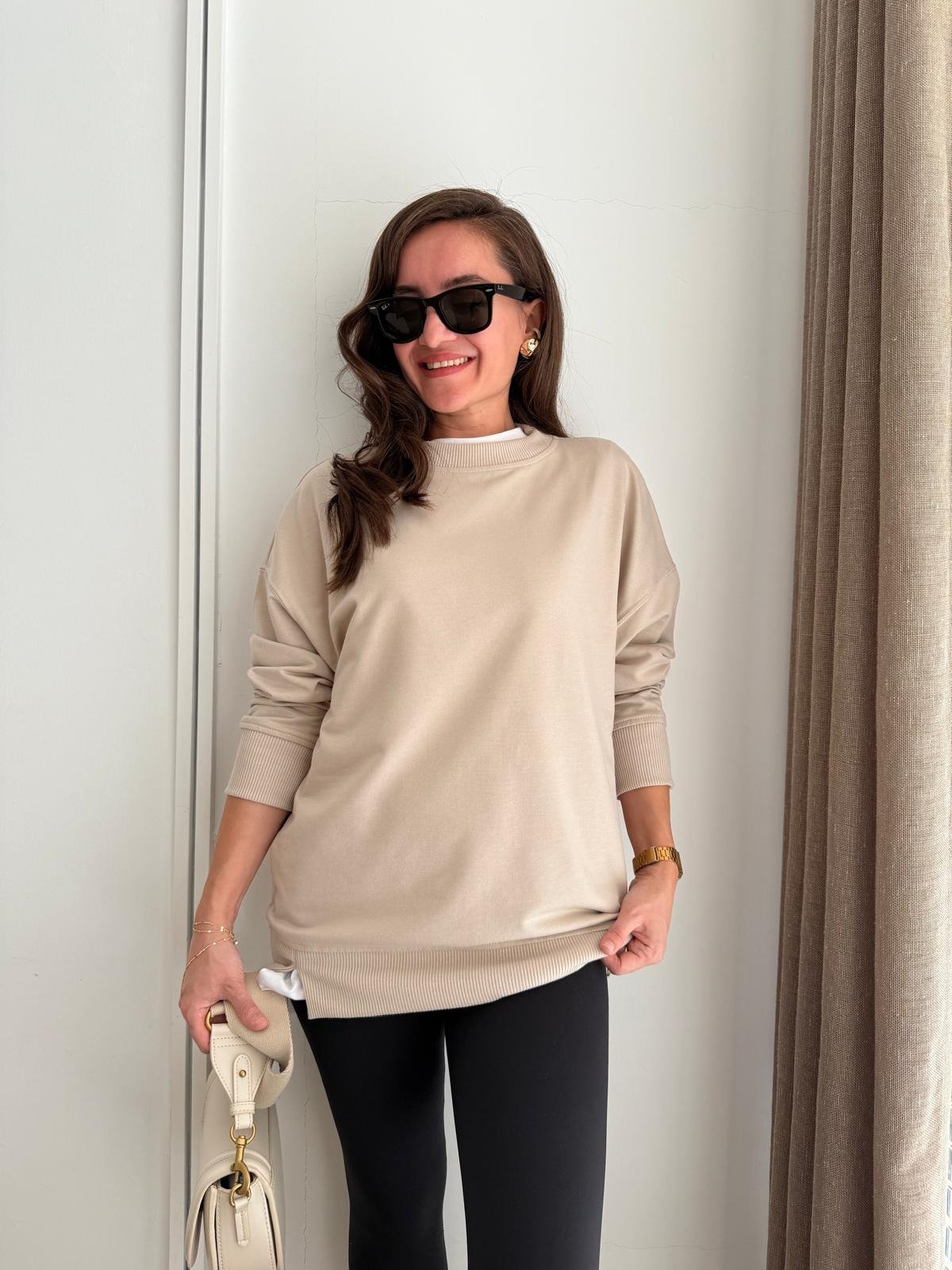 Taş Basic İki İplik Sweatshirt 9002