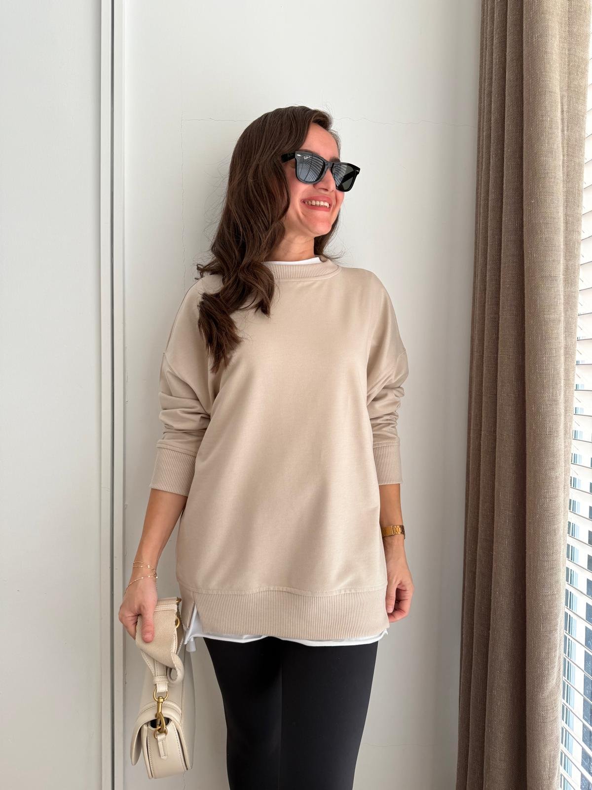 Taş Basic İki İplik Sweatshirt 9002