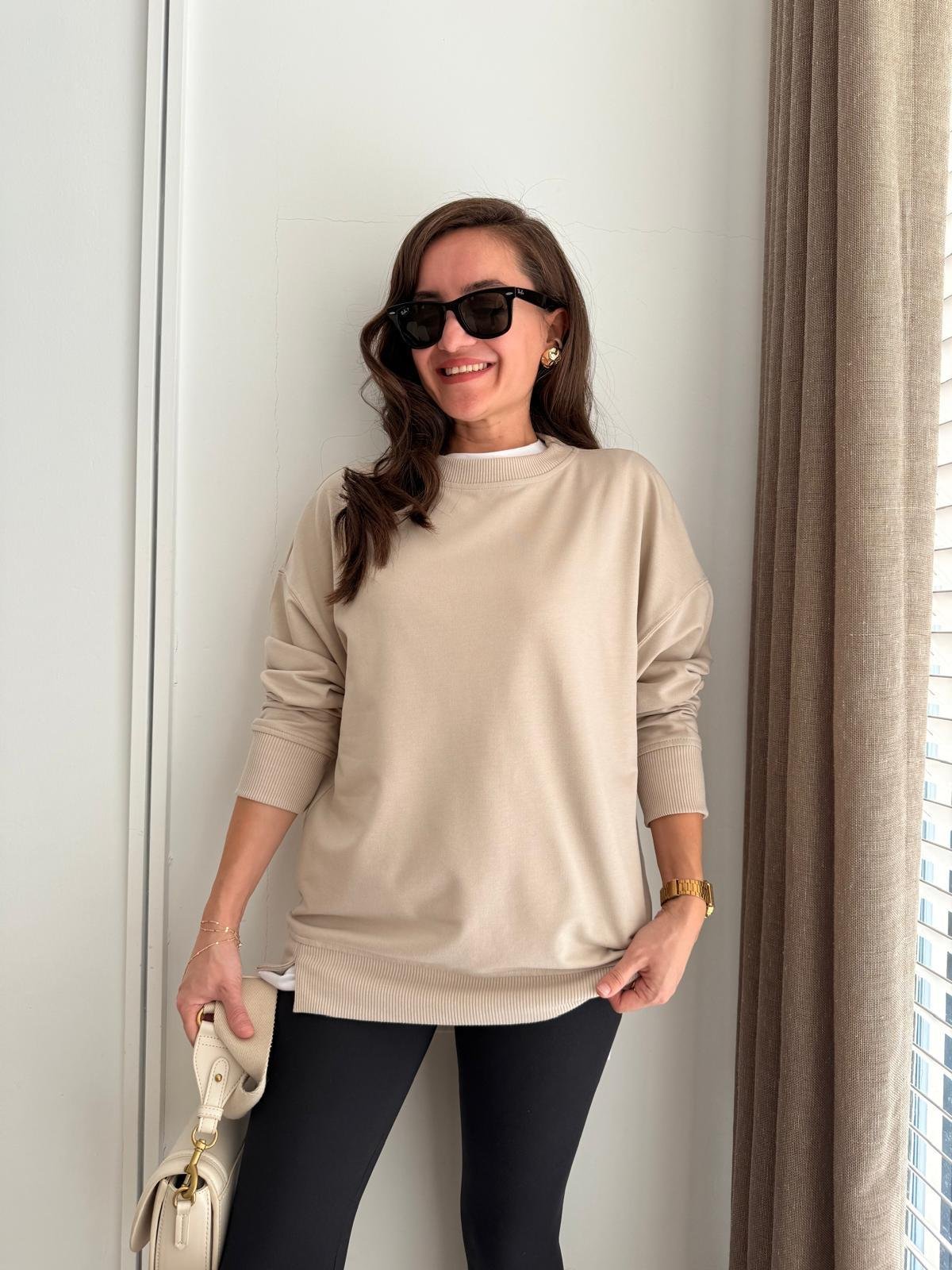 Taş Basic İki İplik Sweatshirt 9002