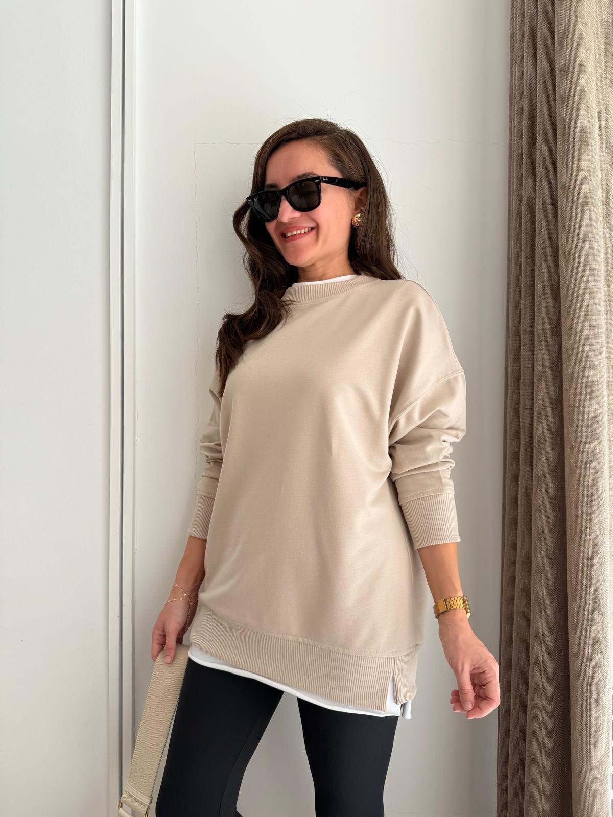 Taş Basic İki İplik Sweatshirt 9002